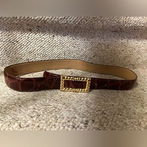 J.G.Hook Brown Embossed Belt